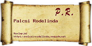 Palcsi Rodelinda névjegykártya